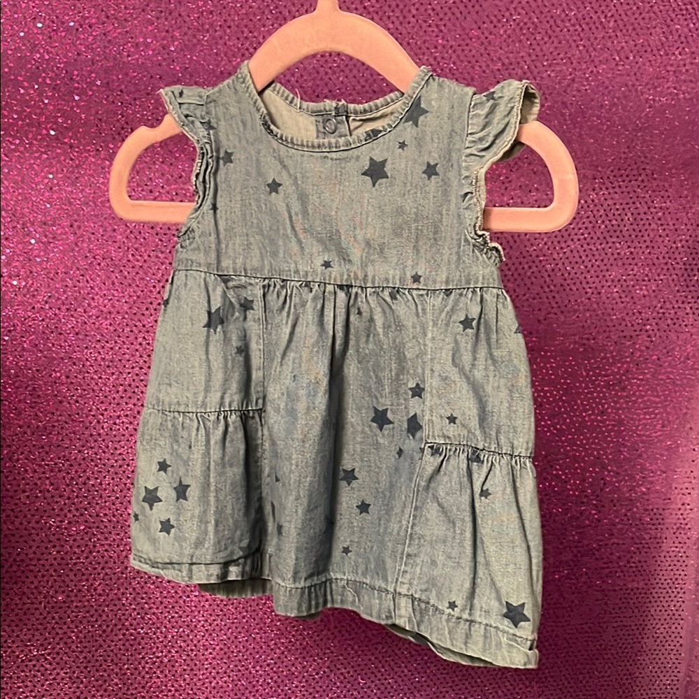 Starry Denim Dress